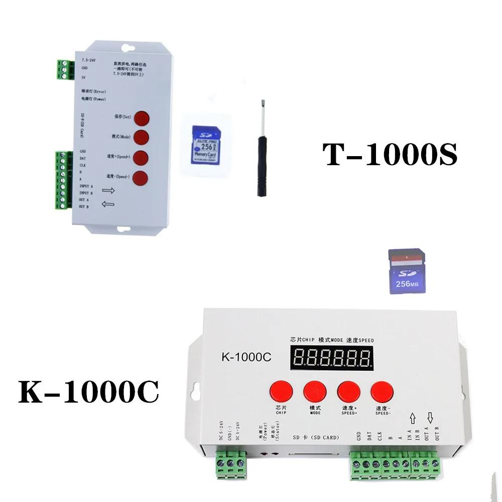 K-1000C (T-1000S Ʈ) Ʈѷ K1000C WS2812B WS2813 LED 2048 ȼ α׷ DC5-24V